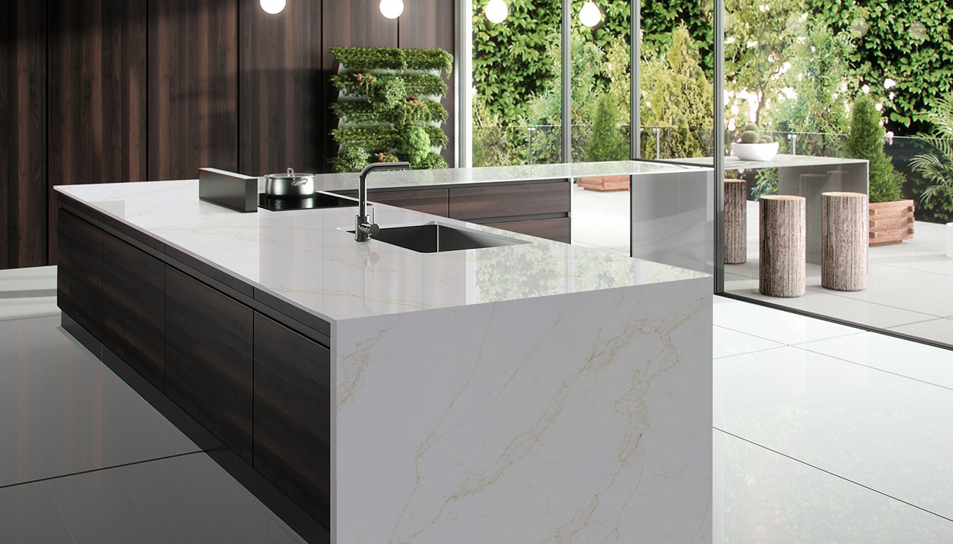 Остров из кварцевого агломерата Canvas Reef