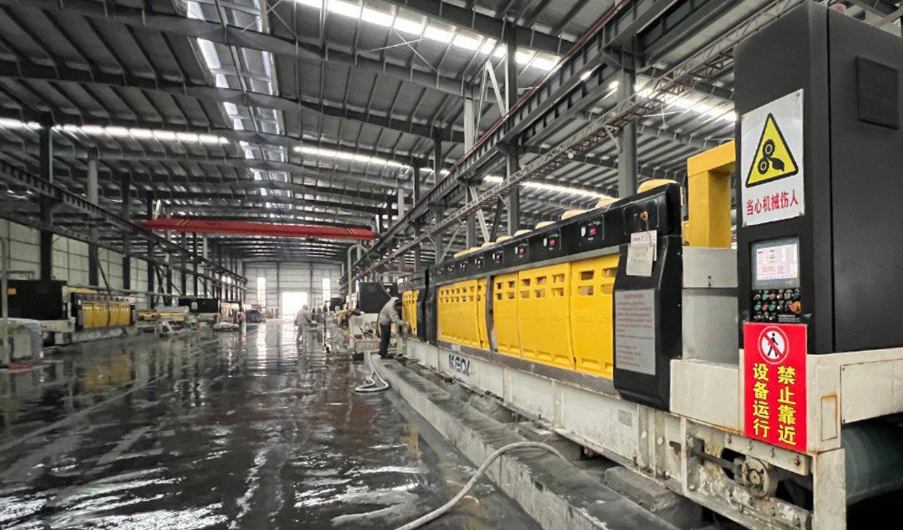 Процесс производства кварцевого агломерата Процесс производства кварцевого агломерата