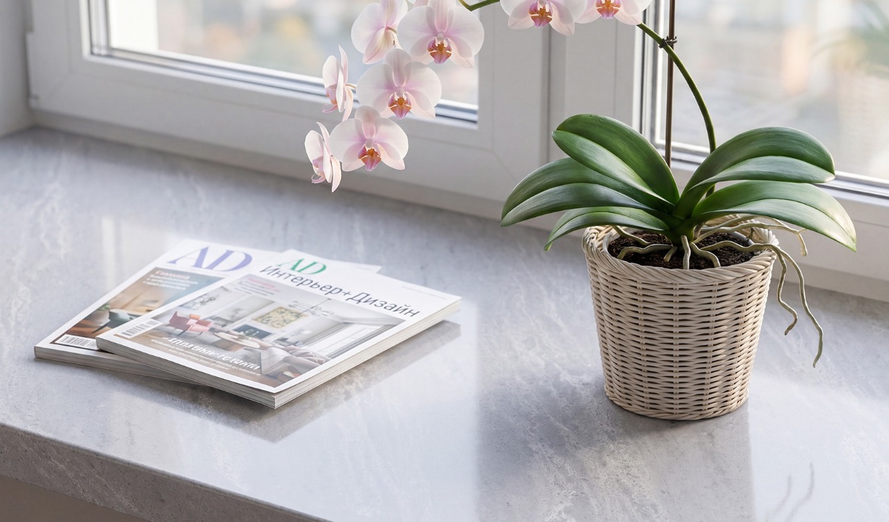 Подоконник из кварца River Stone